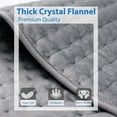 thumbnail image 5 of TCVOR Flannel Heating Pad for Deep Heat and Comfort, 12" x 24" Electric Heating Pad, Fast-Heating with 6 Heat Settings, 4 Timer Auto Shut Off, Machine Washable, 5 of 10