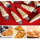 thumbnail image 5 of Moldes de rollo de cono de tubo cónico de 5/12 Uds., Moldes de croissants en de acero inoxidable, molde para pasteles, crema, cuerno, Herramientas y accesorios para hornear plata 5 uds 8.8*2*2cm Yuarrent JJ19524-04B, 5 of 6