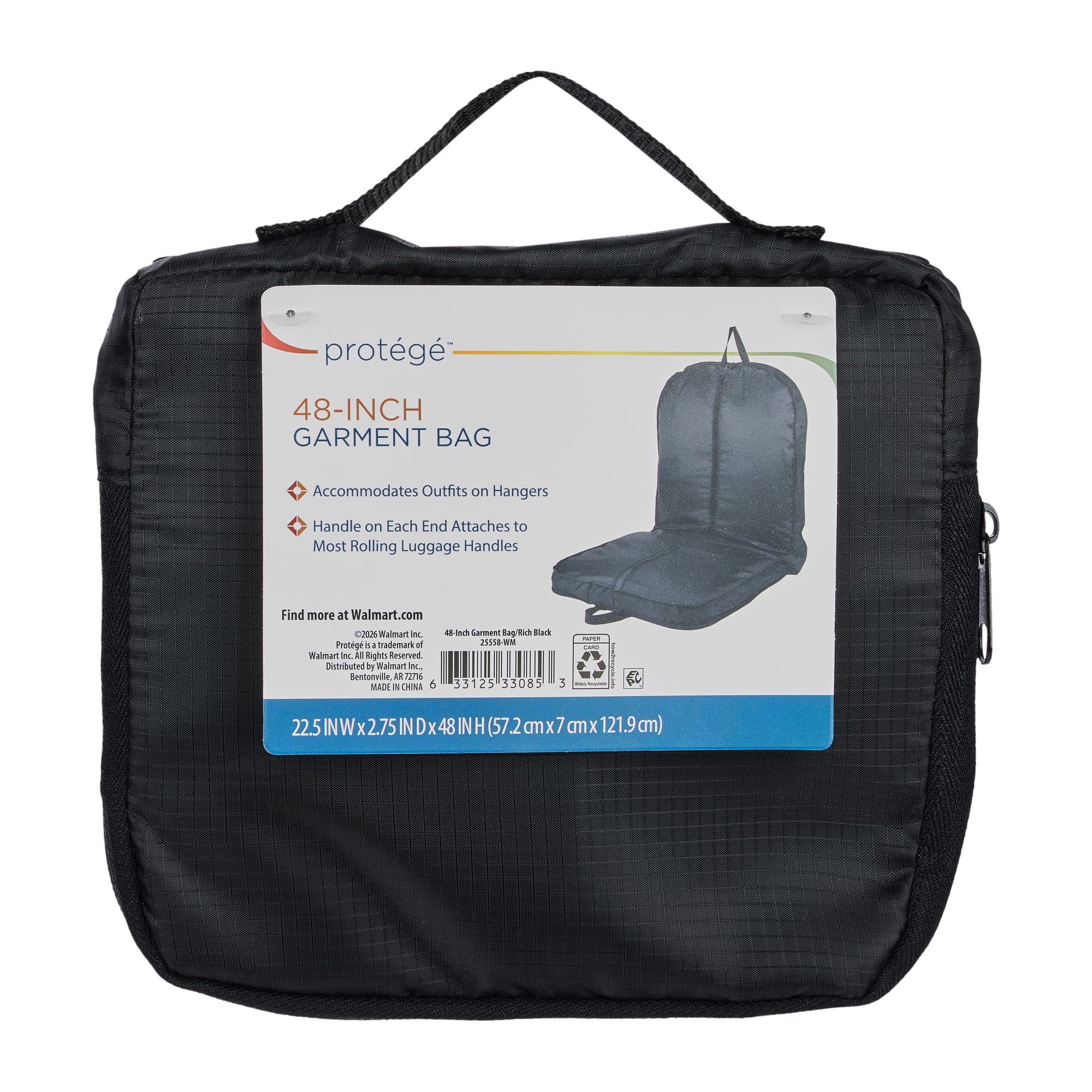 Protege Lightweight Travel Garment Bag for Organized and Wrinkle-Free Outfits