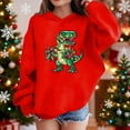 thumbnail image 2 of Tenues de Détente de Noël pour Garçons et Filles Rouges, Tenues de Festival Heureux pour Enfants, Garçons et Filles, Automne Hiver, Chandail à Manches Longues avec Capuche, Chandail à Capuche, Vêtements pour Enfants, Mode, Coupe Régulière, 7 Ans, 2 of 4