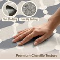 thumbnail image 6 of ODIKA 9'x12' Grey Cream Trellis Geometric Design Washable Area Rug Modern Interlocking Shapes Pattern Non-Shedding, Easy Care for Master Suite, California King, Under Bed, 6 of 7