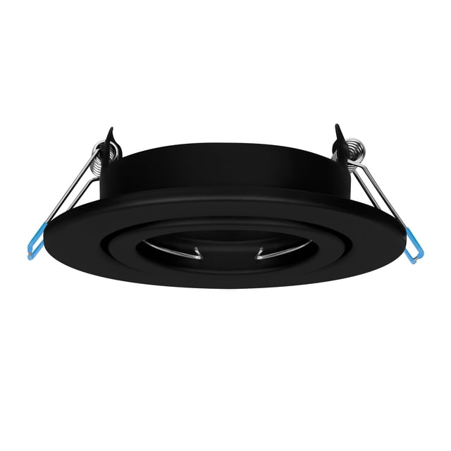 Estevez Luminario Empotrable TECH Circular Negro para Techo con Portalámparas GX5.3 MR16 IP20