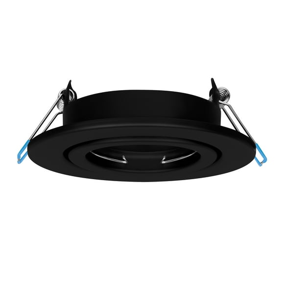 Estevez Luminario Empotrable TECH Circular Negro para Techo con Portalámparas GX5.3 MR16 IP20