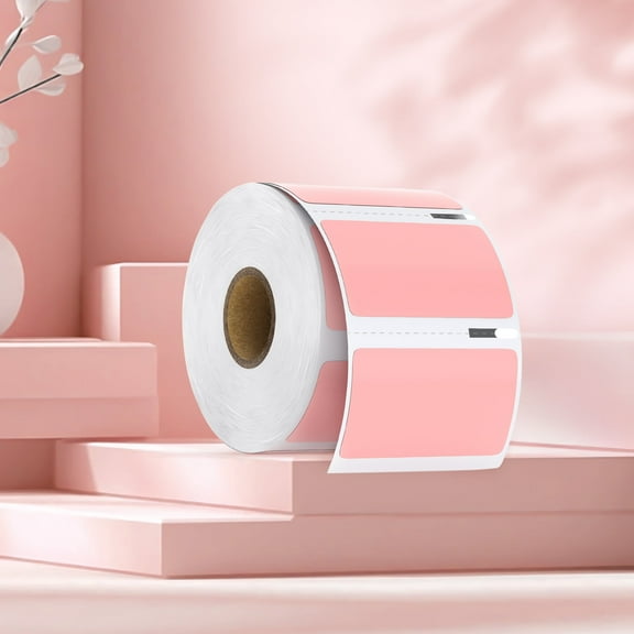 Nelko 2.25" x 1.25" Direct Thermal Labels, Barcode labels Compatible with Nelko PL70E Label Printers, Self-Adhesive labels, Barcode Stickers, Pink/1000 Labels (Commercial Grade)