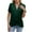 Green, variant on Kaemgyyd Women's Cross Wrap Tops 2025 Summer Deep V Neck T Shirts Casual Loose Ruched Ruffle Short Sleeve Blouses