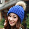 thumbnail image 5 of CDAR Women Winter Warm Braided Crochet Knitting Hat Girl Beret Ski Beanie Ball Cap, 5 of 7