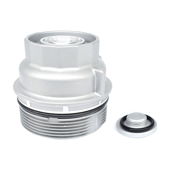 Yiwosu USA Silver Oil Filter Housing Cap 15620-31060 & Drain Plug 15643-31050 for Toyota Lexus