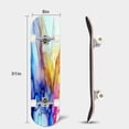 thumbnail image 3 of Skateboards for Beginners original alcohol ink white 31"x8" Maple Double Kick Concave Boards Complete Skateboards Outdoor for Adults family friends Gifts, 3 of 5