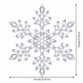 thumbnail image 3 of 12PCS Glowing LED Snowflake Wall Christmas Decor, Holiday Christmas Window Decor, Festive Room Decorations for Home Office Store Display, Bedroom Living Room Wall Art White, 3 of 4