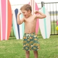 thumbnail image 4 of FORMRS Boys Swim Trunks Quick Dry Mesh Lining Beach Boardshorts, Sizes XS-XL, Whimsical Dinosaur Pattern, 4 of 7