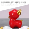 thumbnail image 6 of WHAMVOX  Ceramic Animal Figurine Statue Decor Decoration Living Room Ornaments Red, 6 of 8