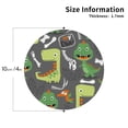 thumbnail image 3 of Disketp Cartoon Dinosaurs Funny Coasters,6 Pcs Leather Coasters With Holder, Perfect Housewarming Hostess Gifts,Protect Furniture From Water Marks Scratch And Damage, 3 of 9