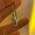 thumbnail image 4 of MATROOY New 925 Sterling Silver Necklace Geometric Shape Pendant Shiny Clavicle Chain-A2, 4 of 7