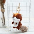 thumbnail image 3 of Stuffed Animals Clearance! Kabnic Squirrel Plush Toy Pendant Keychain School Bag Ornament, 3 of 3