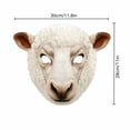 thumbnail image 3 of Masquerade Mask White Sheep Animal Design 12 X 11 Inch for Halloween Masquerade Party and All Ages Dress Up Play, 3 of 6