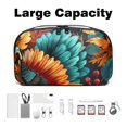 thumbnail image 3 of Thanksgiving Waterproof Oxford Cloth Charger Pouch USB Organizer Power Cord Box Organizer Cord and Cable Organizer Storage Pouch, 5.9x9.44x3.14 in., 3 of 6