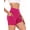 03# 1Pack:Rose Red, variant on Womens 8" High Waist Spandex Shorts Yoga Workout Biker Athletic Shorts with Pockets,Rose Red,US Size L