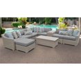 thumbnail image 2 of Coast 10 Piece Outdoor Wicker Patio Furniture Set in Grey, 2 of 2