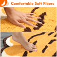 thumbnail image 2 of Alfombras de baño, alfombra de baño, alfombra de ducha de microfibra suave y peluda, alfombras de felpa absorbentes y antideslizantes, 19.68 "x 25.6", pata de tigre, 2 of 5