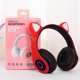 thumbnail image 4 of Auriculares Auriculares con luz intermitente LED Adorable micrófono inalámbrico recargable para juegos Auricular 5.0 compatible con Bluetooth, rojo Inevent EL000090-06B, 4 of 7