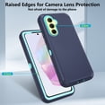 thumbnail image 3 of Asuwish Compatible with Samsung Galaxy A55 5G Phone Case Hybrid Rugged Shockproof Hard Protective Drop Proof Full Body Heavy Duty Mobile Cell Cover for A 55 55A A555G Women Men Blue, 3 of 8
