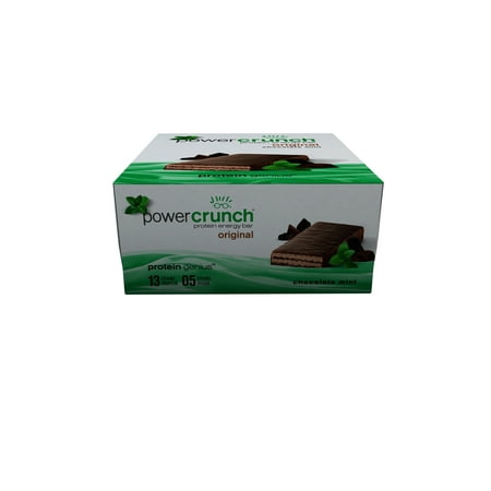 Power Crunch Protein Energy Bar, Chocolate Mint, 13g Protein, 12 (Best Chocolate Bar For Energy)