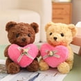 thumbnail image 3 of Soft Bear Plush with Hat and Bow Tie, Cuddly Stuffed Animal for Home Decor, Huggable Bear Toy for Birthdays and Special Occasions, Decorative Figurine, 3 of 5