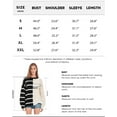 thumbnail image 6 of Womens Striped Pullover Sweater Crew Neck Long Sleeve Knitted Color Block Casual Loose Lightweight Sweaters for Women, 6 of 10