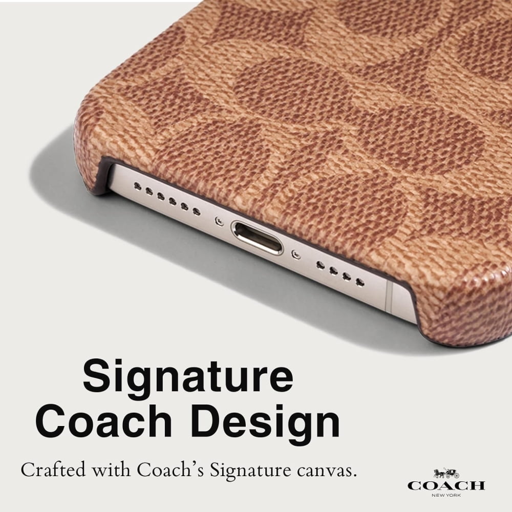 COACH - 新品★iPhone12/12Pro用 COACH SIGNATURE Brown Amazon.com: Coach Protective Case for Apple iPhone 12 and