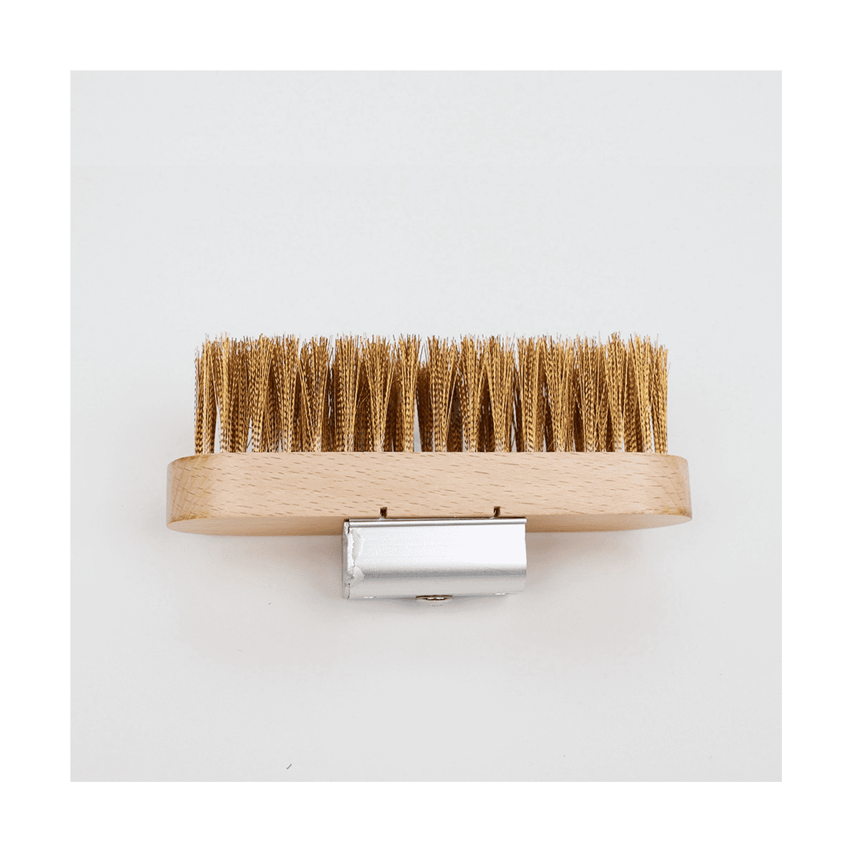 2X Pizza Oven Copper Brush Bristle Brass Scraper Household Grill Cleaning Oven Brush with 80cm Aluminium Handle,2 x Pizza Oven Copper Brush,Black