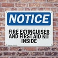 thumbnail image 4 of (2 Pack) Fire Extinguisher And First Aid Kit Inside OSHA Notice Sign 24 Inch X 18 Inch Indoor / Outdoor Rust-Free Aluminum Metal Signs for Workplace, Workshop, and Construction Site,, 4 of 8