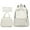 White, variant on 3PCS School Backpack - Backpack with Lunch Box Backpack Set Cute School Bag Bookbag