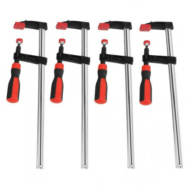 Abrazadera en F para carpintería, Abrazaderas en F de Alta Resistencia, Pinzas para Barra de carpintería, Kit de Herramientas manuales de Bricolaje de Deslizamiento rápido 50 * 300 mm, 4 Piezas
