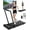 Black, variant on YDZJY 3 in 1 Folding Treadmill 300lbs Capacity, 3 HP Indoor Walking pad with APP Bracelet & Wider Running Belt(Black)