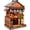 B, variant on DIY Book Nook Kit, 3D Wooden Puzzle Bookend with LED Light and Mortise Tenon Structure for Bookshelf Decor or Stress Relief Activity