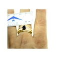 thumbnail image 3 of *RYLOS Classic  Beautiful Onyx & Diamond Ring - October Birthstone*; 14K Yellow Gold-plated-silver, 3 of 5