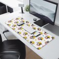 thumbnail image 2 of Long Mouse Pads for Desk,White Cow Head Hat Pattern Desk Mats on Top Of Desks, Desk Mouse Pad Extra Large with 3mm Non-Slip Base and Stitched Edge for Gaming,Office,Work,Home 31.5"x11.8", 2 of 6