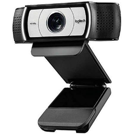Computer Webcam C930e HD - 4X Zoom 1080p Streaming Widescreen Video Camera - Built in 2 Omni-Directional Mics for Recording, for Computer Desktop and Laptop - Certified for Business