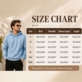 thumbnail image 5 of RJMDKXZ Fleece Hoodies for Men Pullover Loose Fit Casual Solid Long Sleeve Drawstring Fleece Lined Sweatshirts Comfy Warm Tops with Hood, 5 of 7