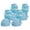 Blue, variant on 4Pcs Cute Cartoon Dog Rain Boots - Waterproof Rubber Puppy Shoes with Adjustable Straps - Non- Pet Footwear for Small & Medium Dogsï¼Blueï¼Sï¼