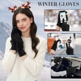 thumbnail image 3 of FZ FANTASTIC ZONE Womens Winter Warm Touch Screen Gloves Chenille Elastic Cuffs Knit Gloves for Women Cold Weather Gifts, 3 of 6
