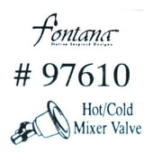 Fontana Boat Hot/Cold Shower Mixer Valve 97610 | Chromed Brass 7/8 IN