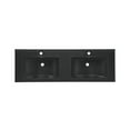 thumbnail image 6 of 48" Ceramic Vanity Top in Matte Balck with Double Basin, 6 of 8