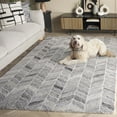 thumbnail image 3 of SAFAVIEH Abstract Alana Geometric Area Rug, Gray, 5' x 8', 3 of 13
