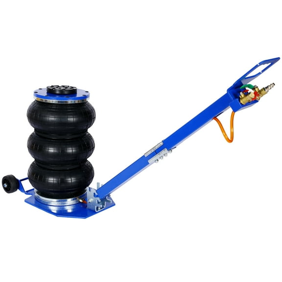 Olurrisa 3t Triple Bag Air Jack ,Pneumatic Jack 3 Bag ,Lifting 16in Capacity 6600lbs,Easy-Collapsing Terrain,Blue Color