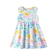thumbnail image 2 of Girls Floral Sundress Sleeveless A-Line Viscose Dress for Kids Multicolor 90-150,Size 1-2 T, 2 of 6