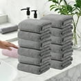 thumbnail image 3 of Summer Savings! 12Pcs Bath Towel Set, InsCrazy 100% Cotton Towels, Thick & Soft, Highly Absorbent Towel Household Wash Face for Bathroom, Sports, Beach Towels, Gifts Hand Towels Set, 3 of 7