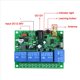 thumbnail image 3 of DC 12V 24V 36V 10A 433MHz Relé Inalámbrico de 4 Canales Receptor de Interruptor de Control Remoto + Transmisor de 4 Canales, 3 Receptor 3 Control Remoto, 3 of 8