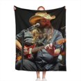 thumbnail image 1 of Manta de terciopelo ultra suave de Chris Stapleton, manta ligera para cama, regalo para cumpleaños, Navidad, Halloween, etc., 60 x 80 pulgadas, 1 of 8