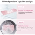 thumbnail image 4 of Máscara de ojos de cristal, máscara de ojos de cuarzo rosa, máscara de ojos de piedras preciosas, terapia antienvejecimiento con calor o frío (cuarzo rosa), 4 of 5